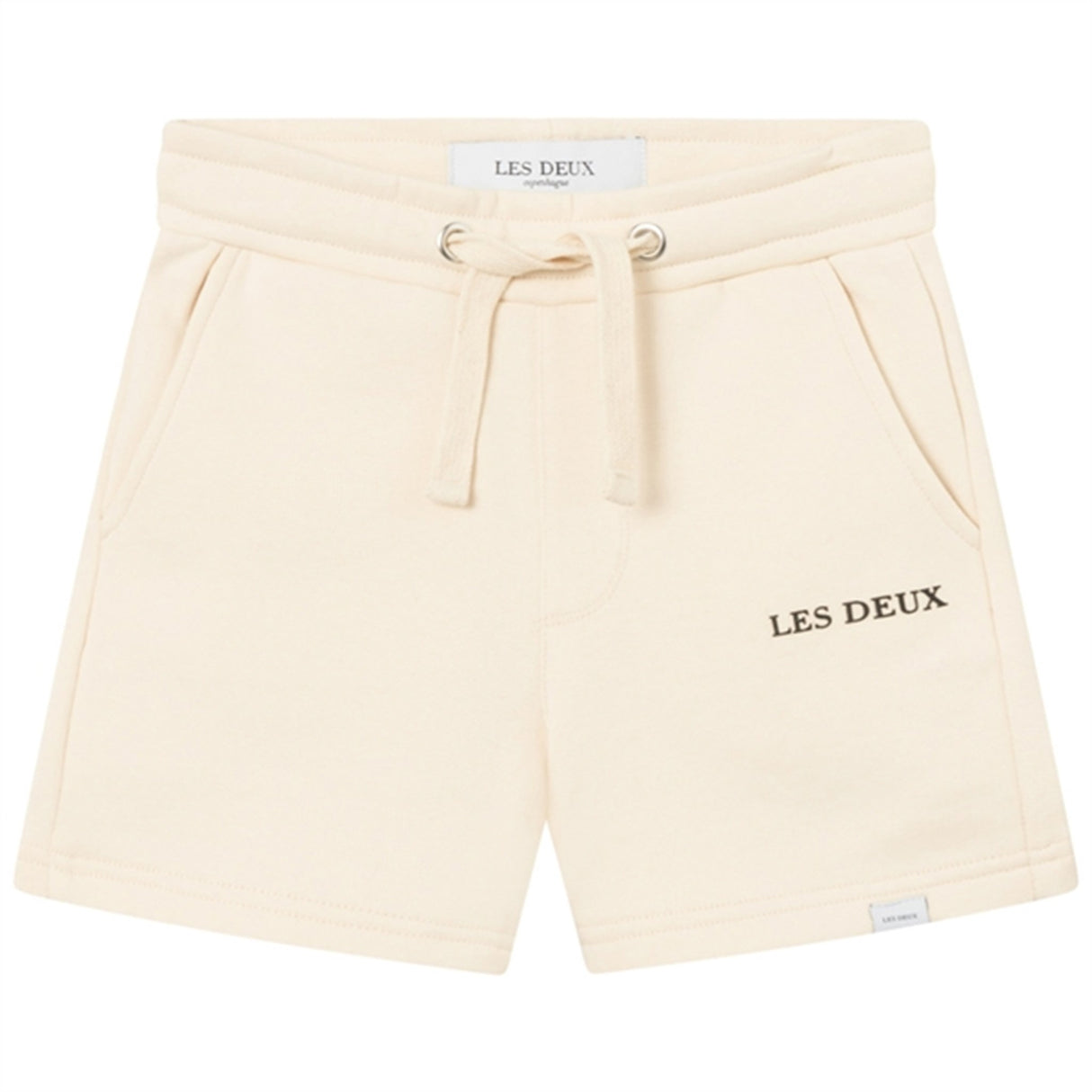 Les Deux Kids Ivory/Black Lens Sweatshorts