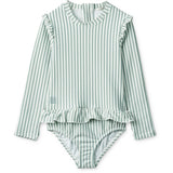 Liewood Sille Swimsuit Y/D Stripe: Sea Blue/White