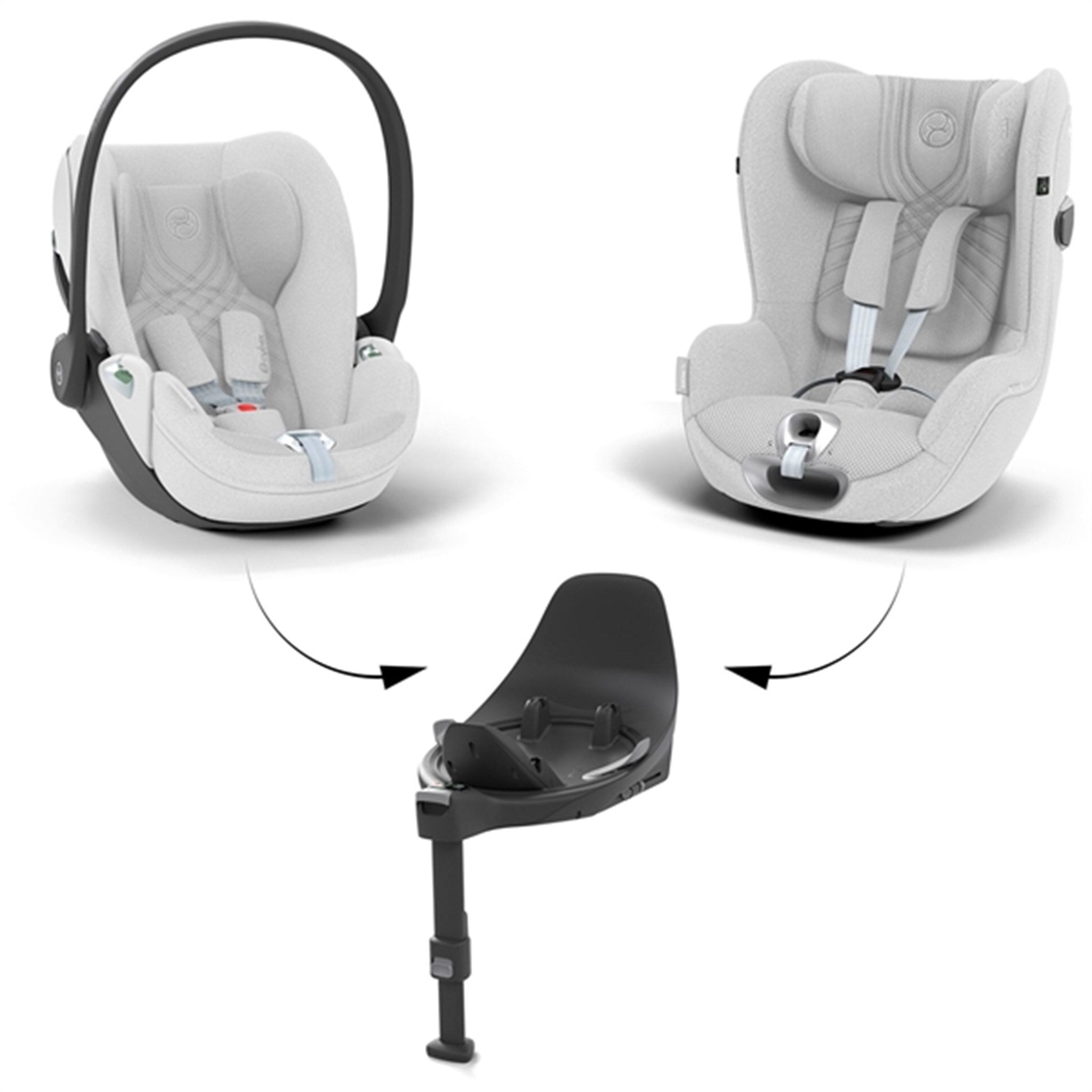 Cybex SIRONA T I SIZE PLUS Platinum White Light Grey Luksusbaby COM