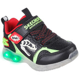 Skechers S-Lights Illumi Brights Sneakers Dino Glow Black/Lime