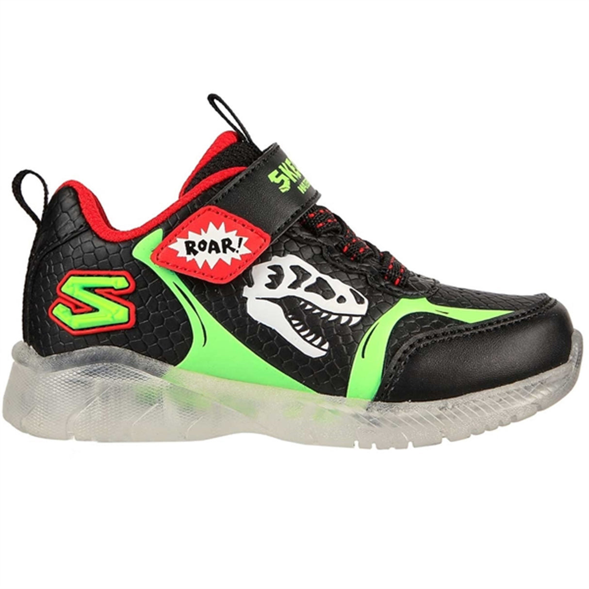 Skechers S-Lights Illumi Brights Sneakers Dino Glow Black/Lime