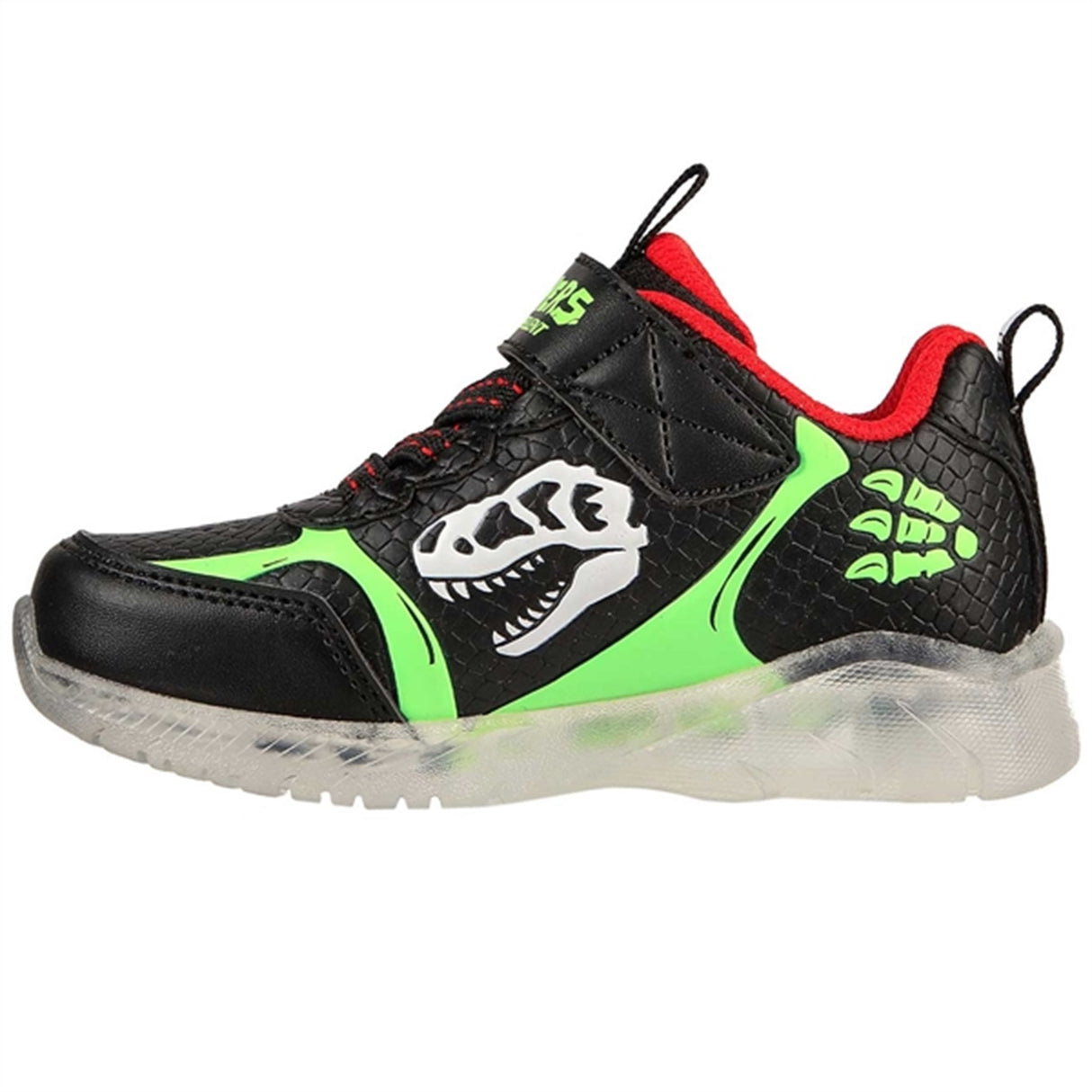 Skechers S-Lights Illumi Brights Sneakers Dino Glow Black/Lime