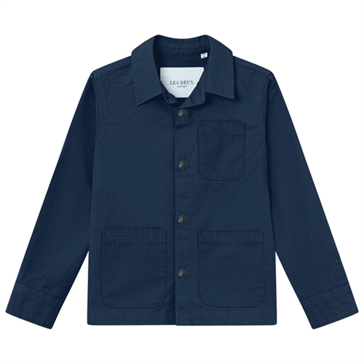 Les Deux Kids Dark Navy Jason Twill Overshirt