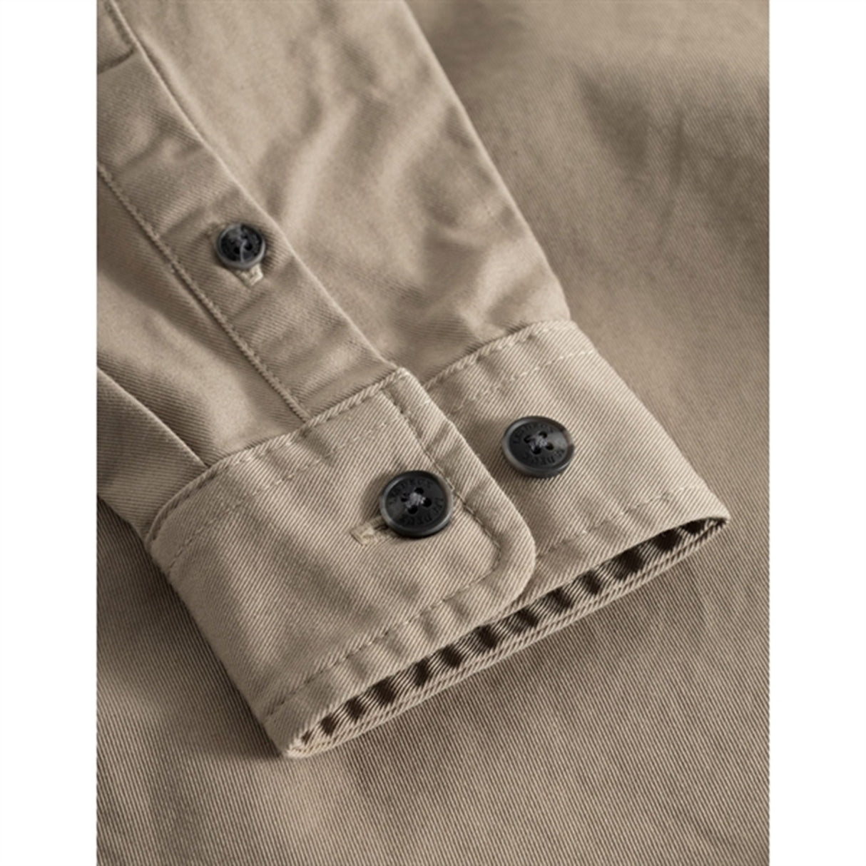 Les Deux Kids Desert Taupe Jason Twill Overshirt 4