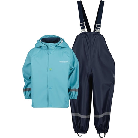 Didriksons Slaskeman Blue Wash Rain Set