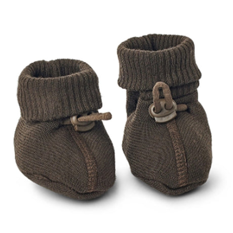 Smallstuff Wool Booties Brown