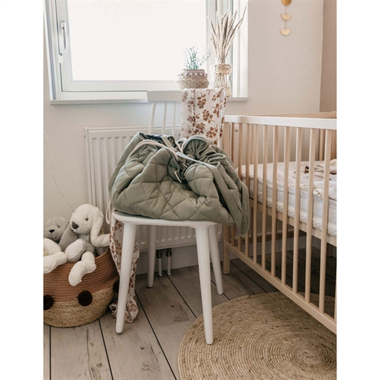 Play&Go 2-in-1 Play Mat Soft Organic Meadow Green