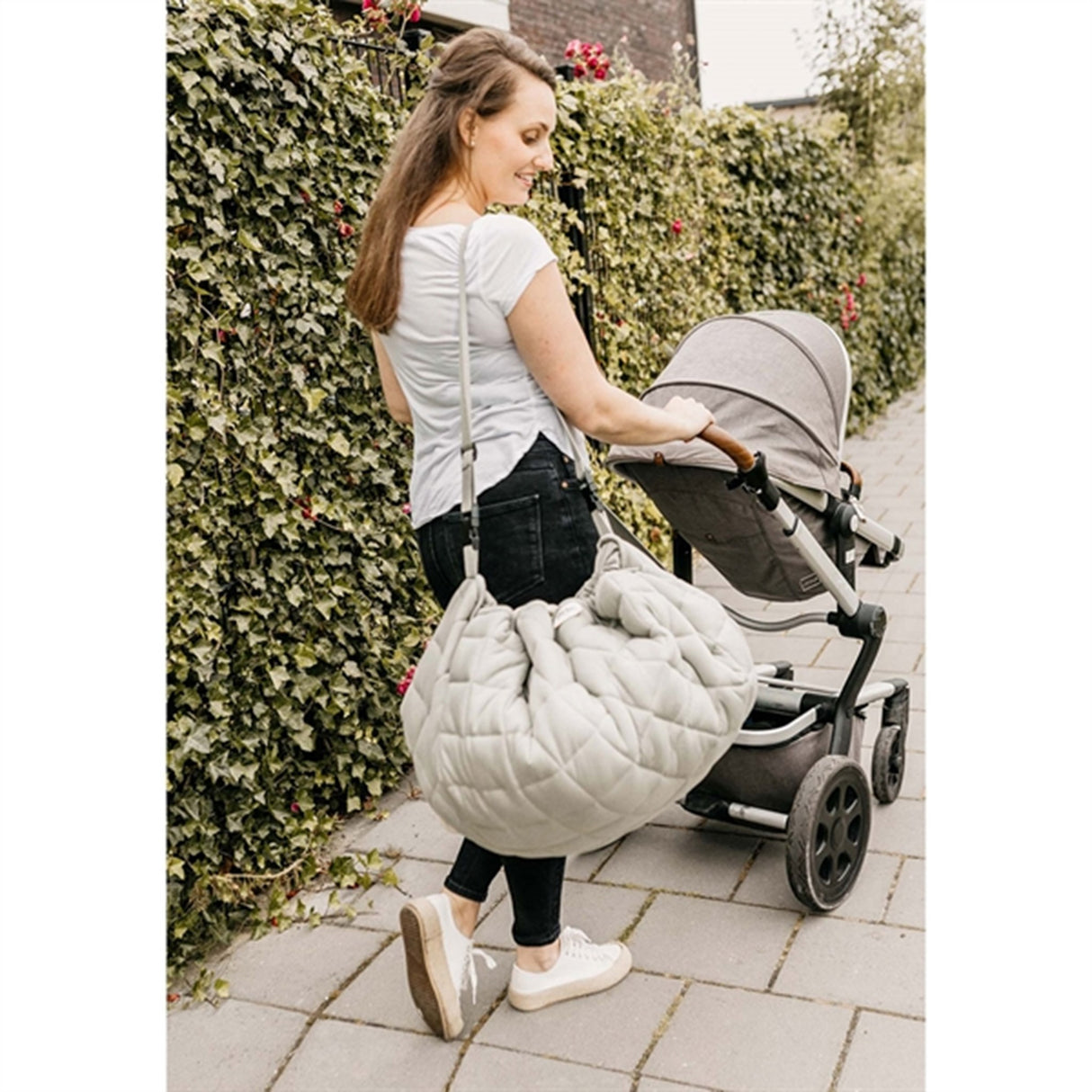 Play&Go 2-in-1 Play Mat Soft Organic Meadow Green