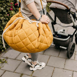 Play&Go 2-in-1 Play Mat Soft Organic Mustard Chai Tea