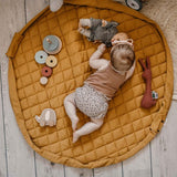 Play&Go 2-in-1 Play Mat Soft Organic Mustard Chai Tea