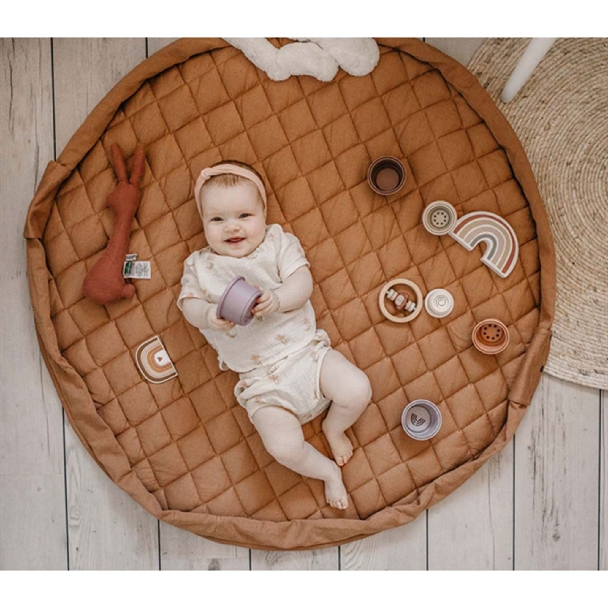 Play&Go 2-in-1 Play Mat Soft Organic Tawny Brown 6