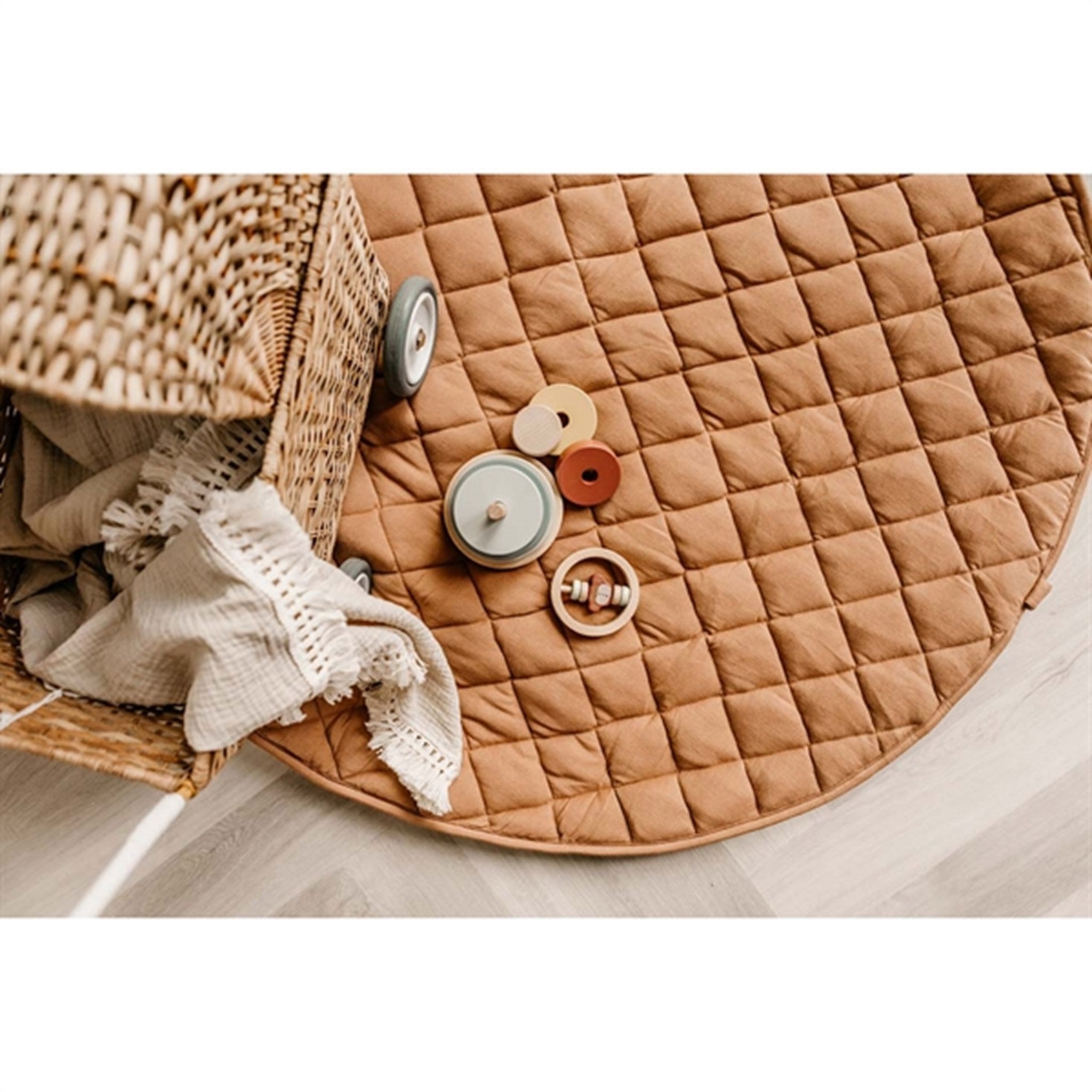 Play&Go 2-in-1 Play Mat Soft Organic Tawny Brown 7