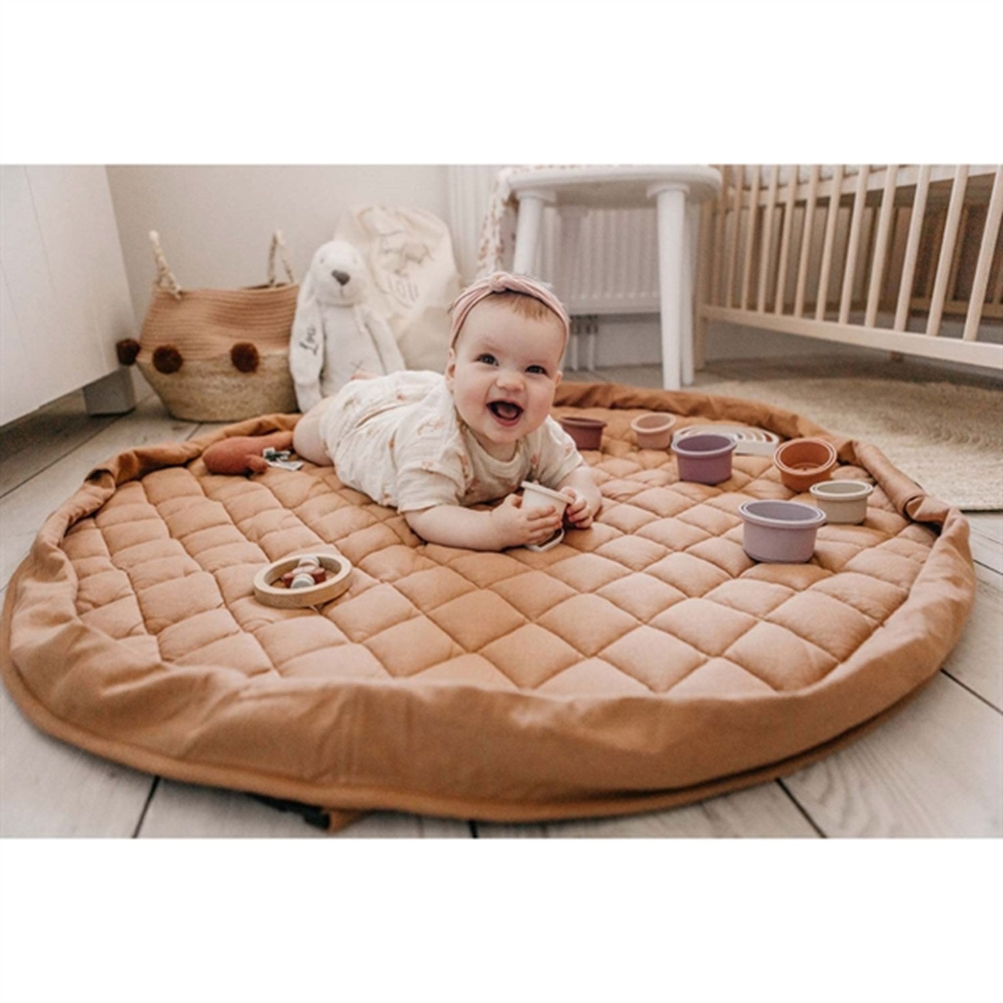 Play&Go 2-in-1 Play Mat Soft Organic Tawny Brown 8