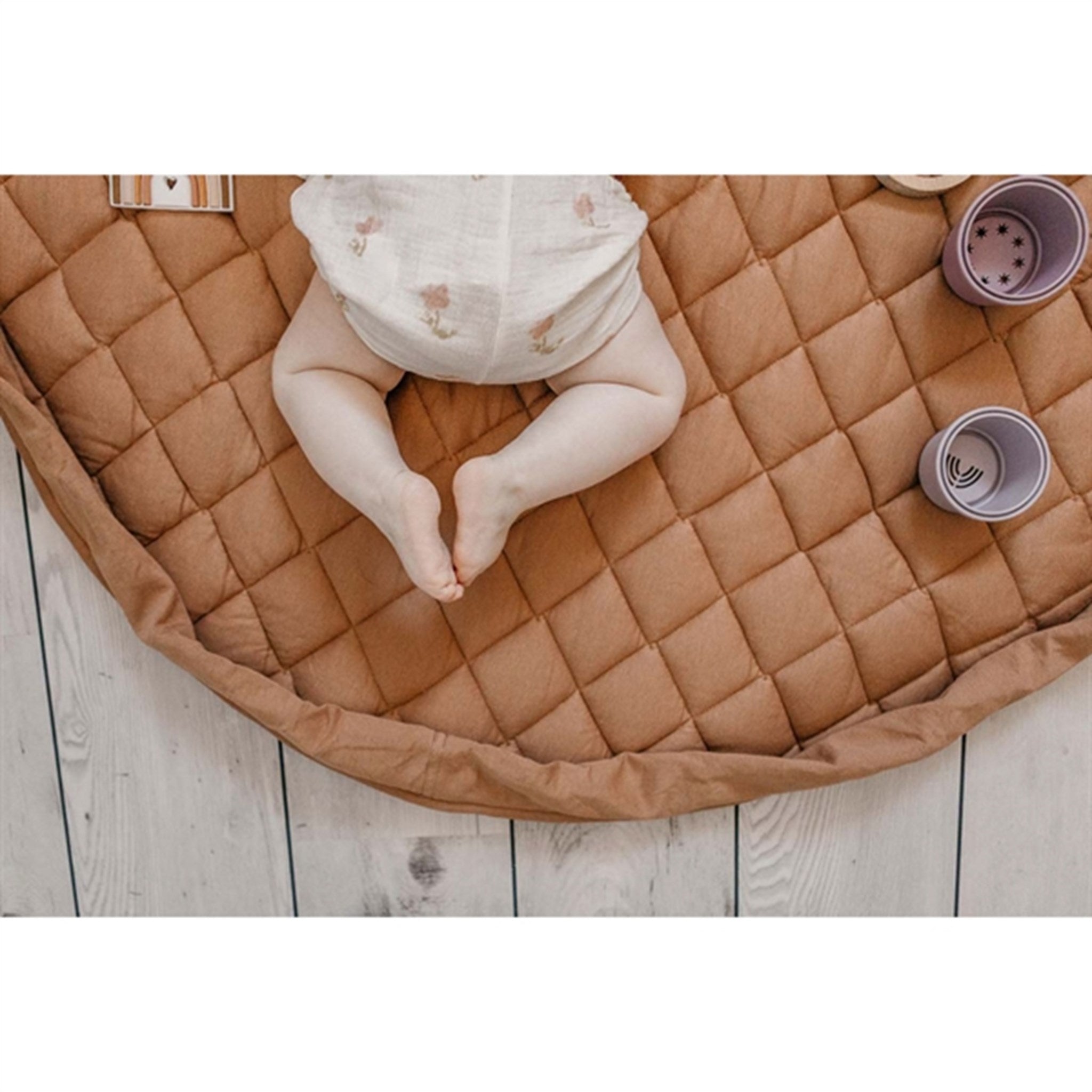 Play&Go 2-in-1 Play Mat Soft Organic Tawny Brown 9