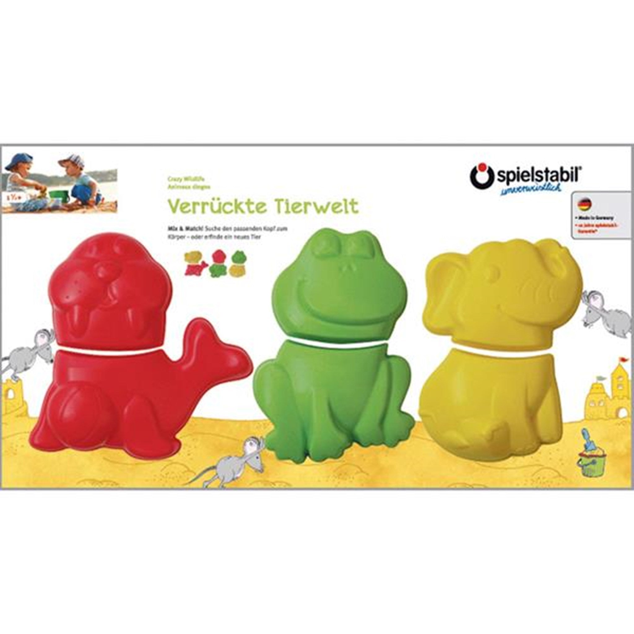 Spielstabil Sand Forms Silly Animals Frog 2