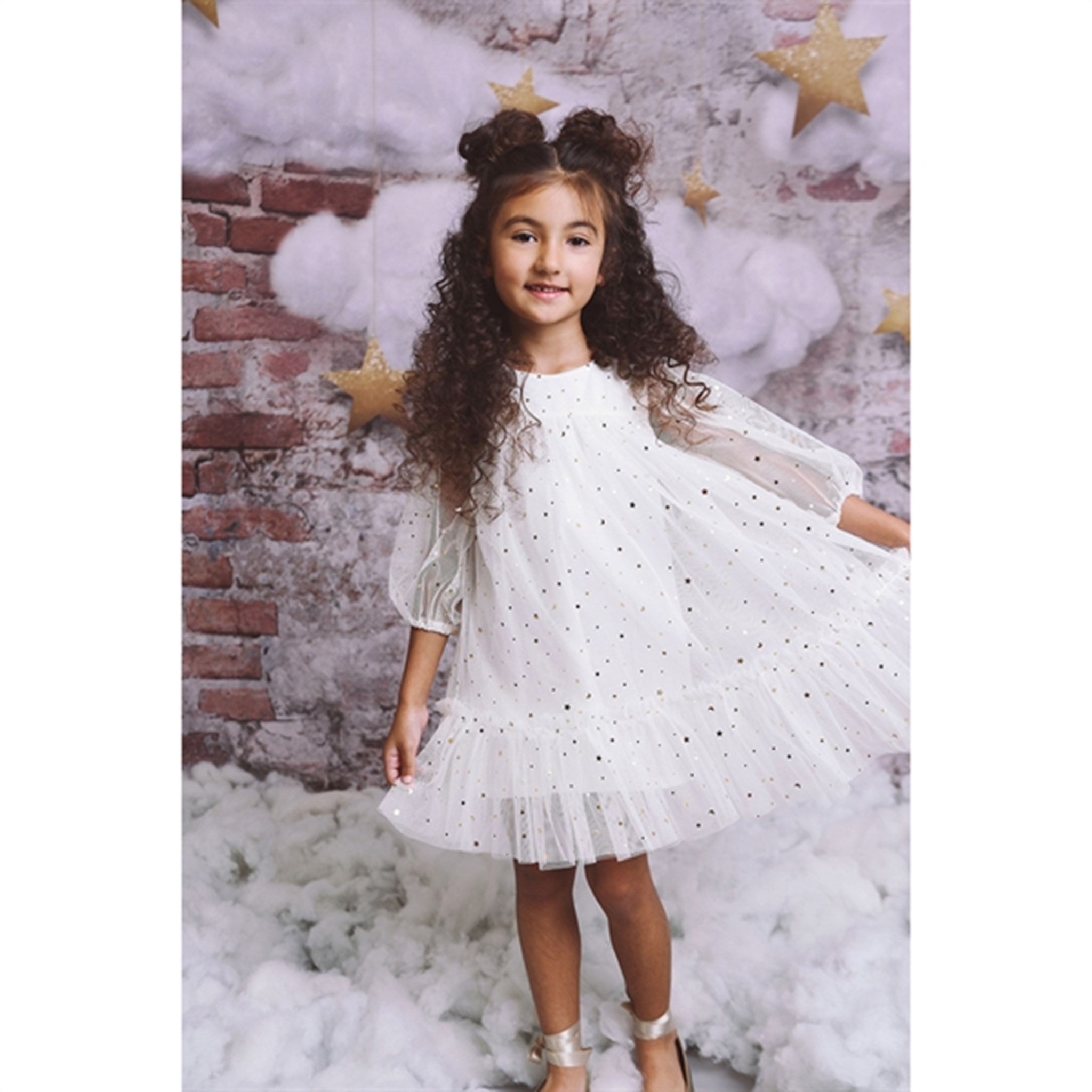 Dolly by Le Petit Tom Empress Tulle Dress Off White