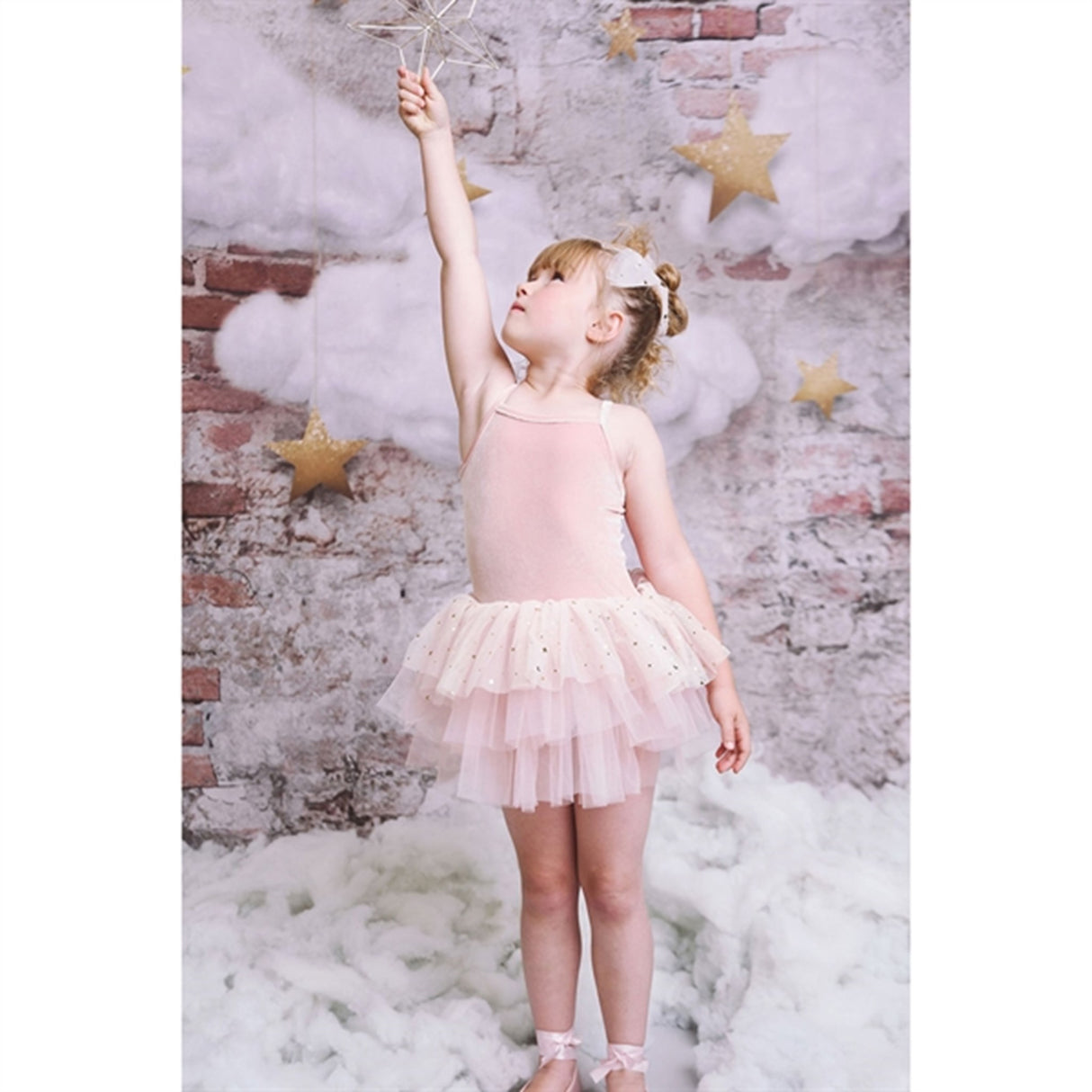 Dolly by Le Petit Tom Velvet Leotard With Tulle Tutu Dress Ballet Pink 4