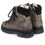 Angulus Tex-Boots w Lace and Zipper Brown Leo/Black 3