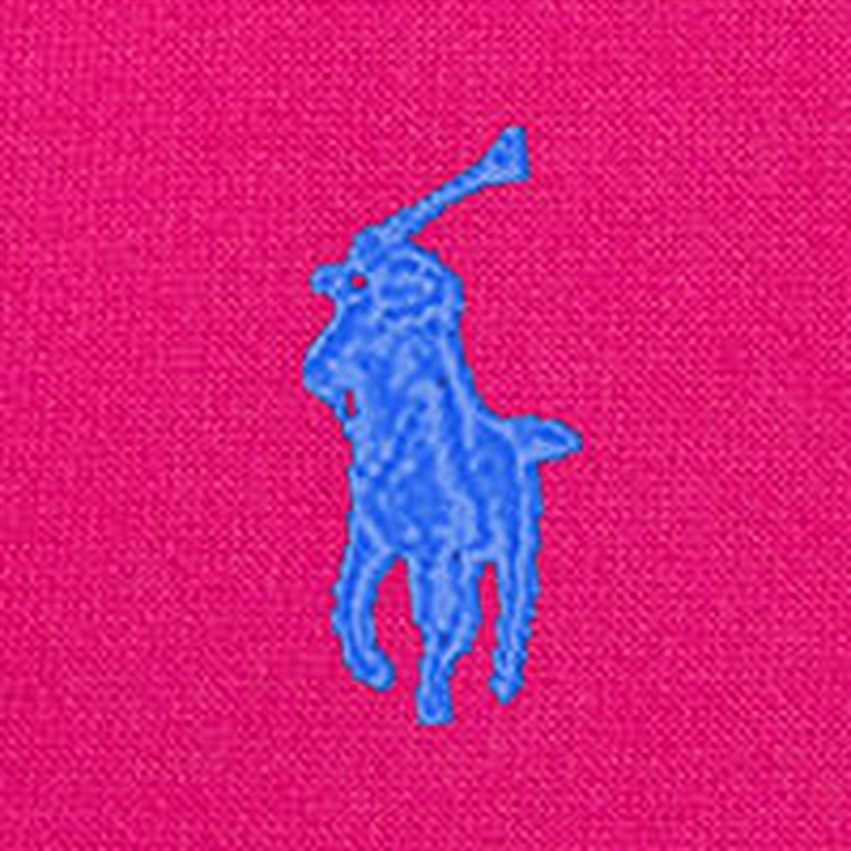 Polo Ralph Lauren Girls Dress Bright Pink W/ Blue 3
