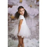 Dolly by Le Petit Tom Tutully T-Shirt Tutu Dress White 6