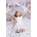 Dolly by Le Petit Tom Tutully T-Shirt Tutu Dress White 4