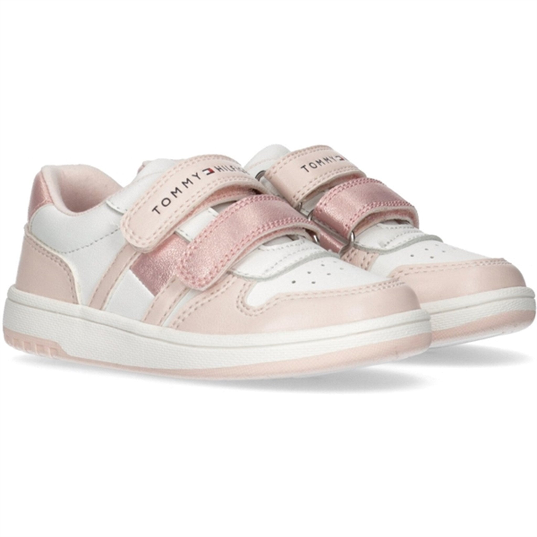 Tommy Hilfiger Low Cut Velcro Sneakers Pink/White 3