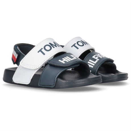 Tommy Hilfiger Logo Velcro Sandal Blue/White/Red 2