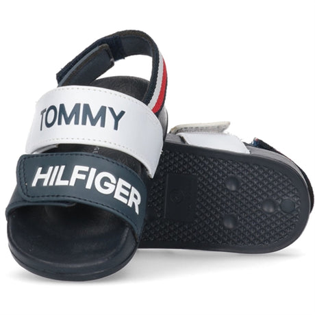 Tommy Hilfiger Logo Velcro Sandal Blue/White/Red