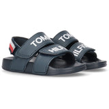 Tommy Hilfiger Logo Velcro Sandal Blue 3