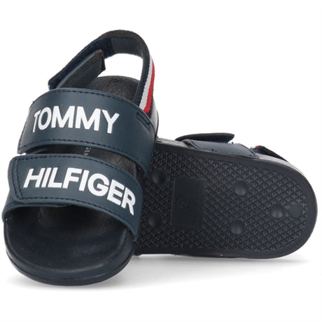 Tommy Hilfiger Logo Velcro Sandal Blue
