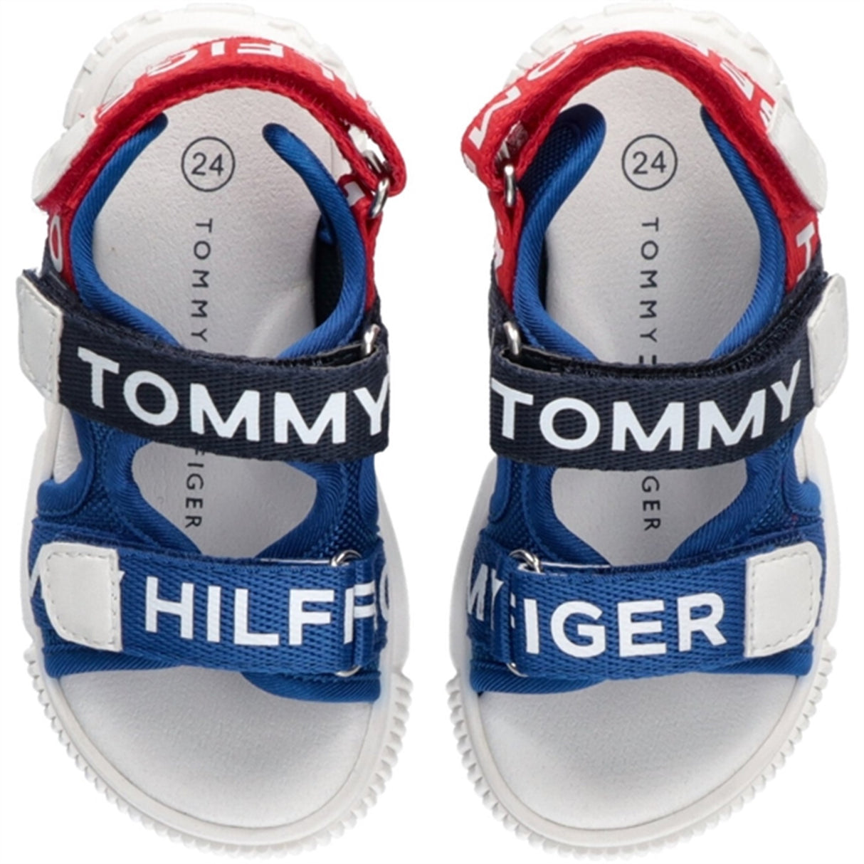 Tommy Hilfiger Logo Velcro Sandal Royal/Blue/Red 4