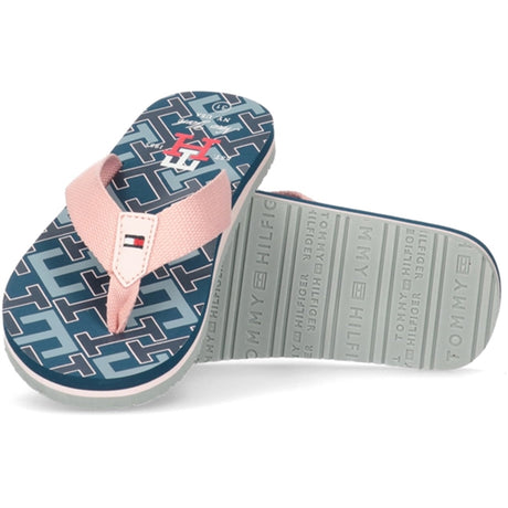 Tommy Hilfiger Logo Flip Flop Blue/Pink