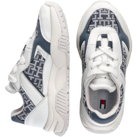 Tommy Hilfiger Low Cut Lace-Up Sneakers White/Denim