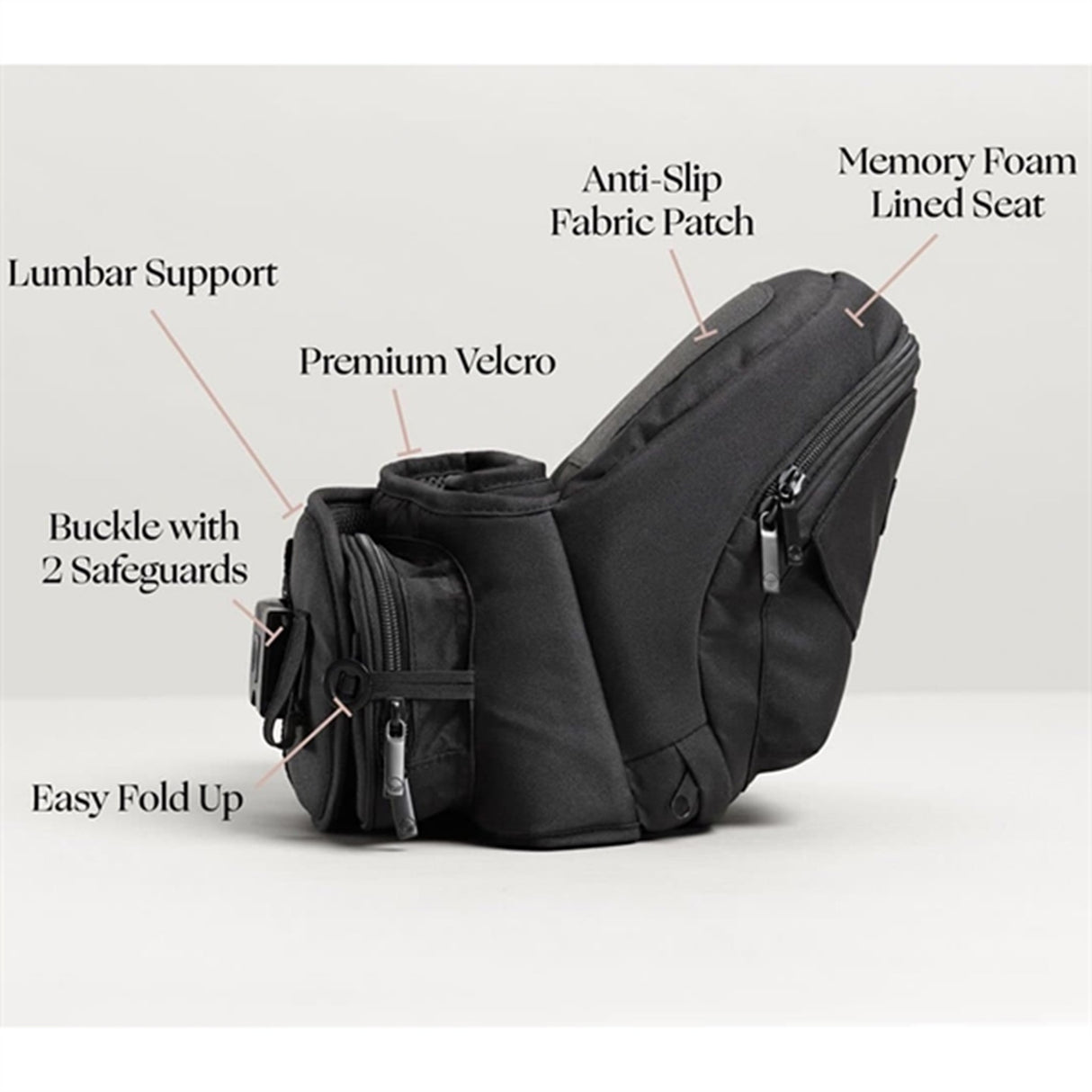 Tushbaby V2 Hip Carrier Black 7