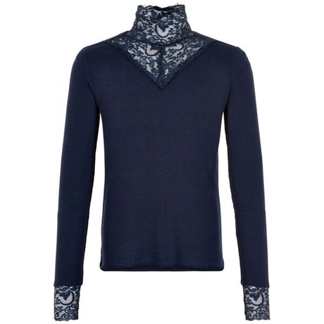 The New Olace Blouse Navy Blazer