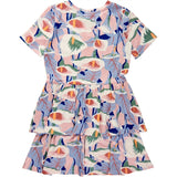 THE NEW Peach Beige Flower AOP Gwyneth Dress 5