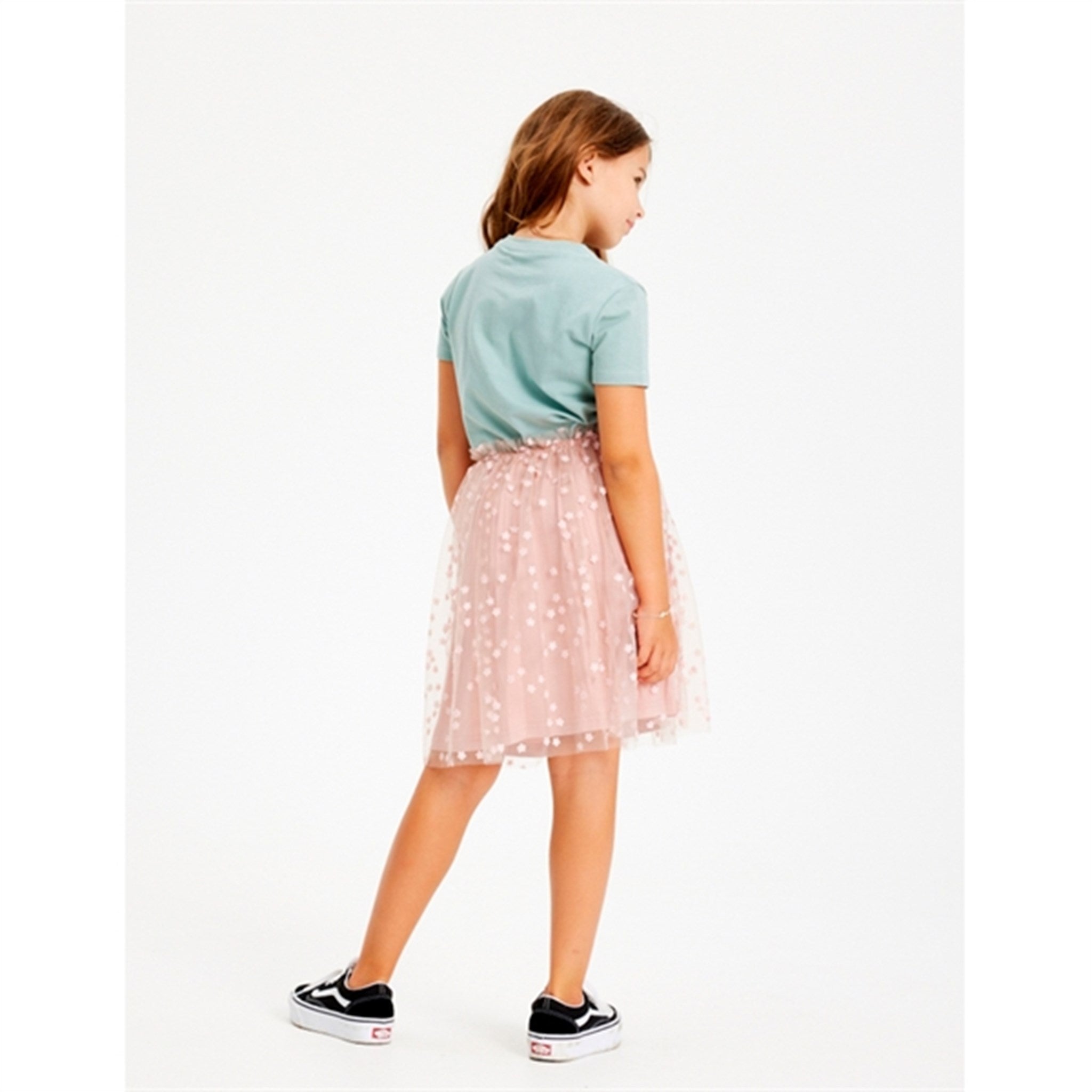 THE NEW Peach Beige Gracelyn Skirt 4