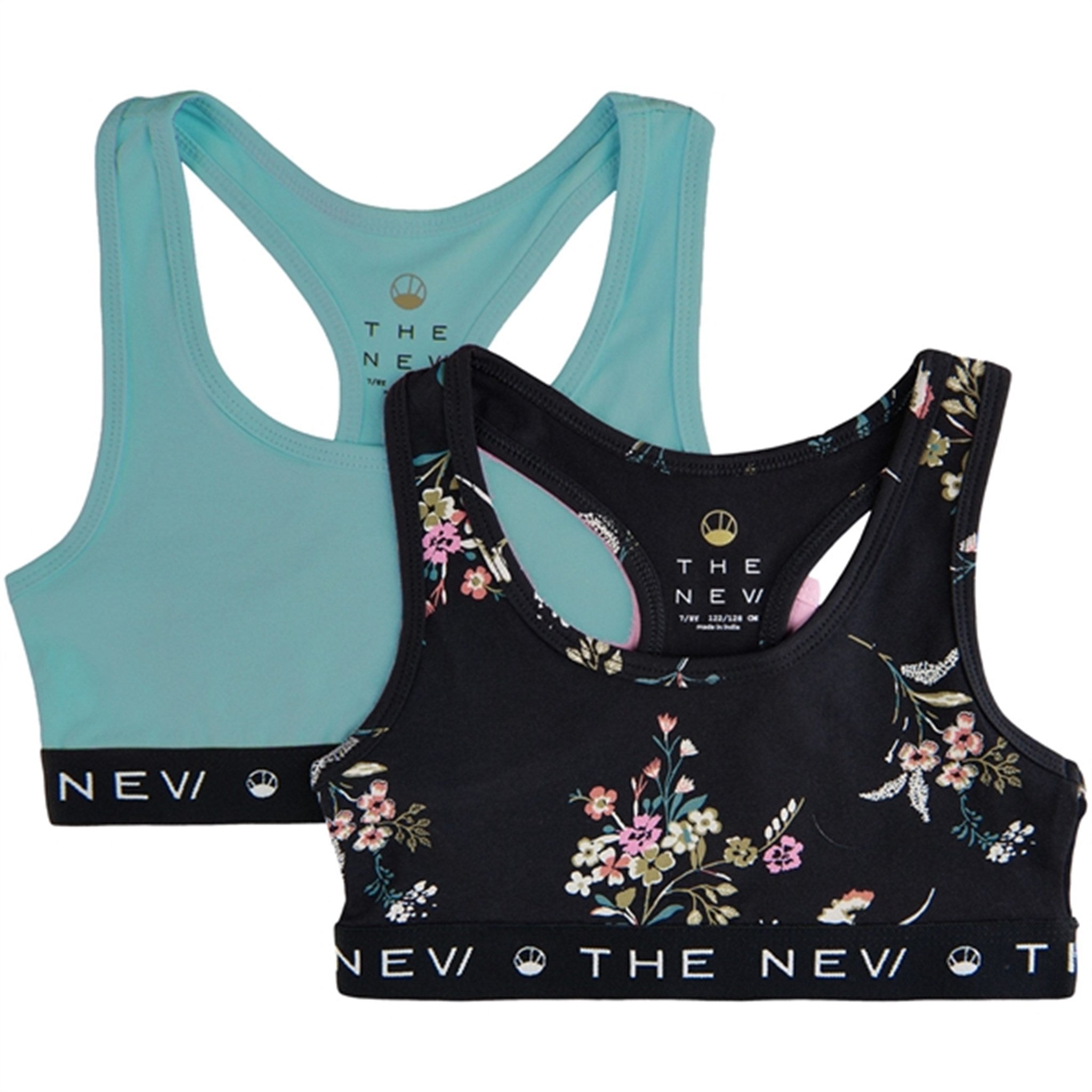 The New Black Beauty Flower Top 2-pack AOP