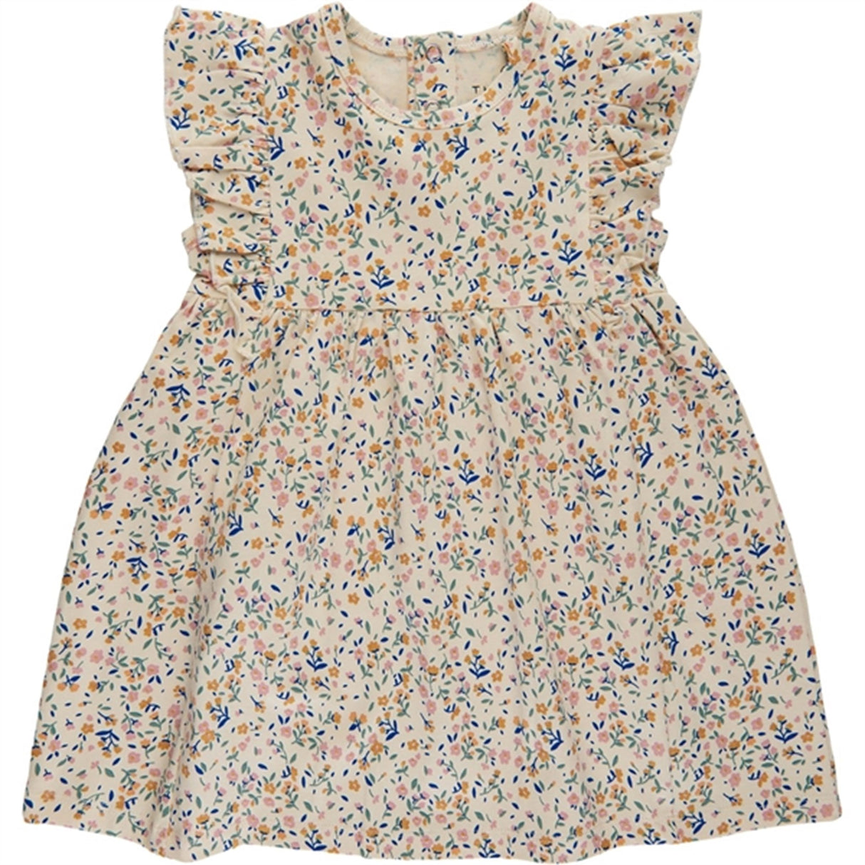 THE NEW Siblings White Swan Tiny Flower AOP Geraldine Dress