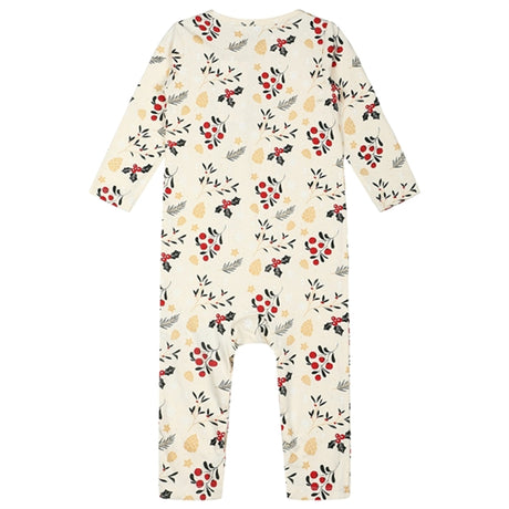 The New Siblings Ecru AOP Holiday Jumpsuit