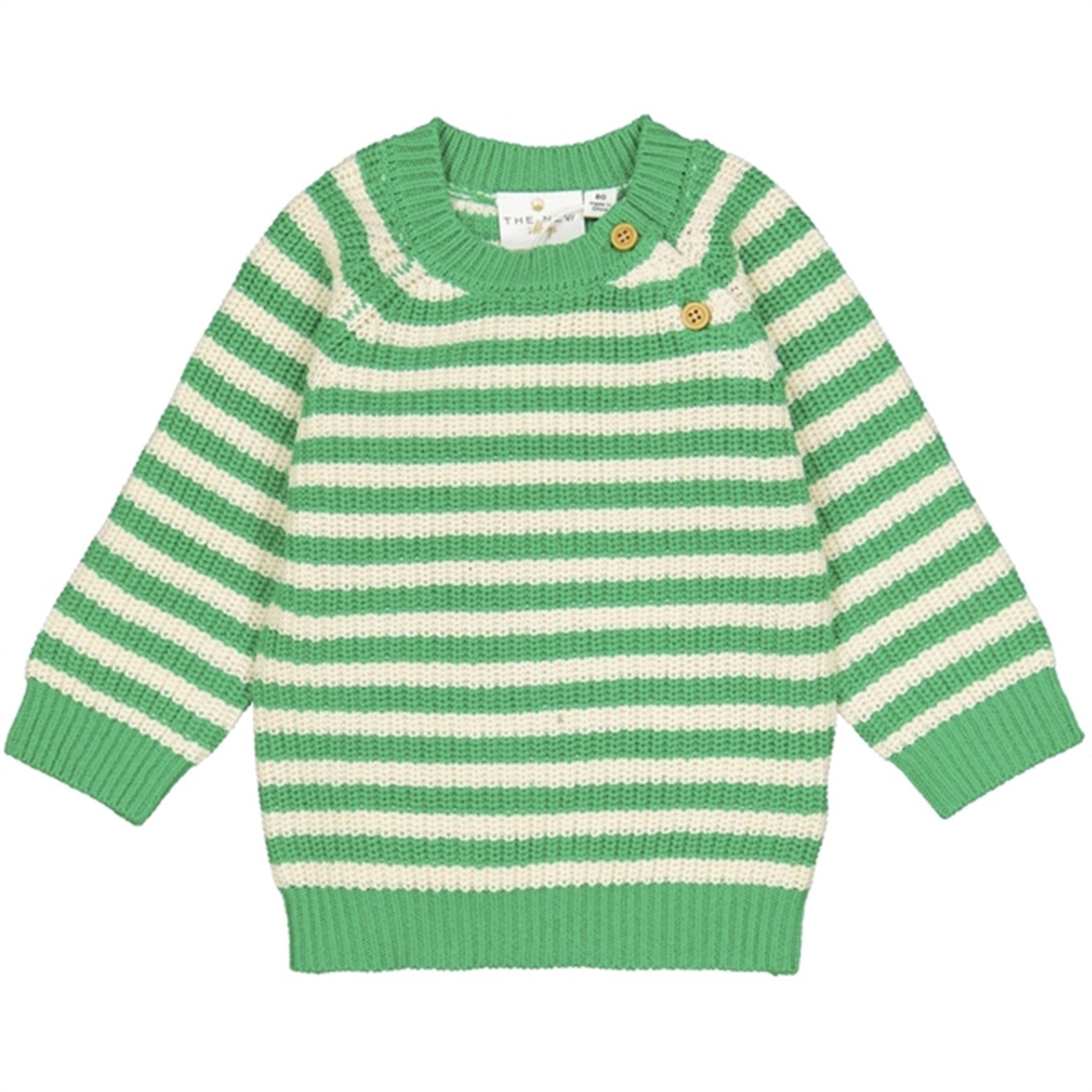 THE NEW Siblings Bright Green Ilfred Knit Pullover