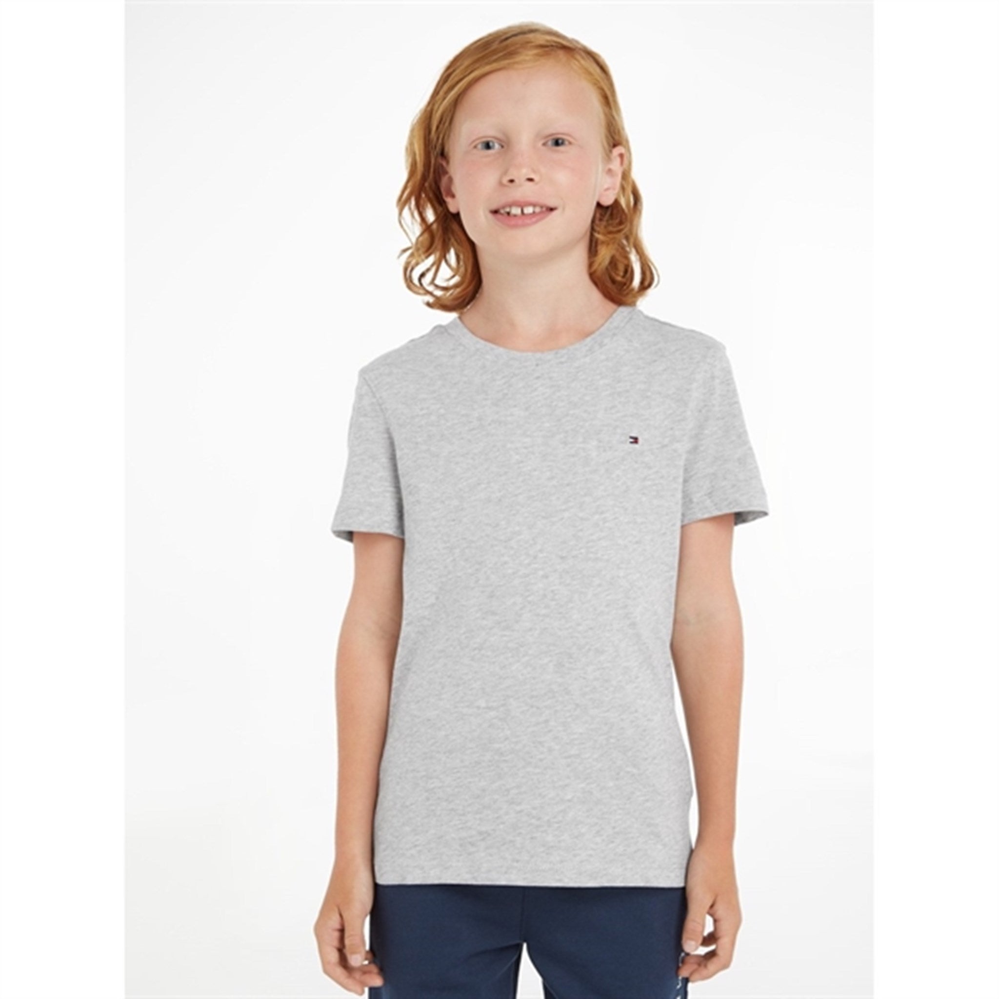 Tommy Hilfiger Boy Basic T-Shirt CN Grey Heather 2