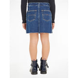 Tommy Hilfiger Denim Button Through Skirt Midblueclean 5