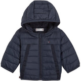 Tommy Hilfiger Baby Monotype Tape Puffer Jacket Desert Sky