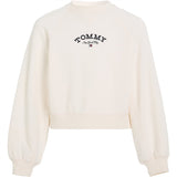 Tommy Hilfiger Logo Crew Sweatshirt Ancient White