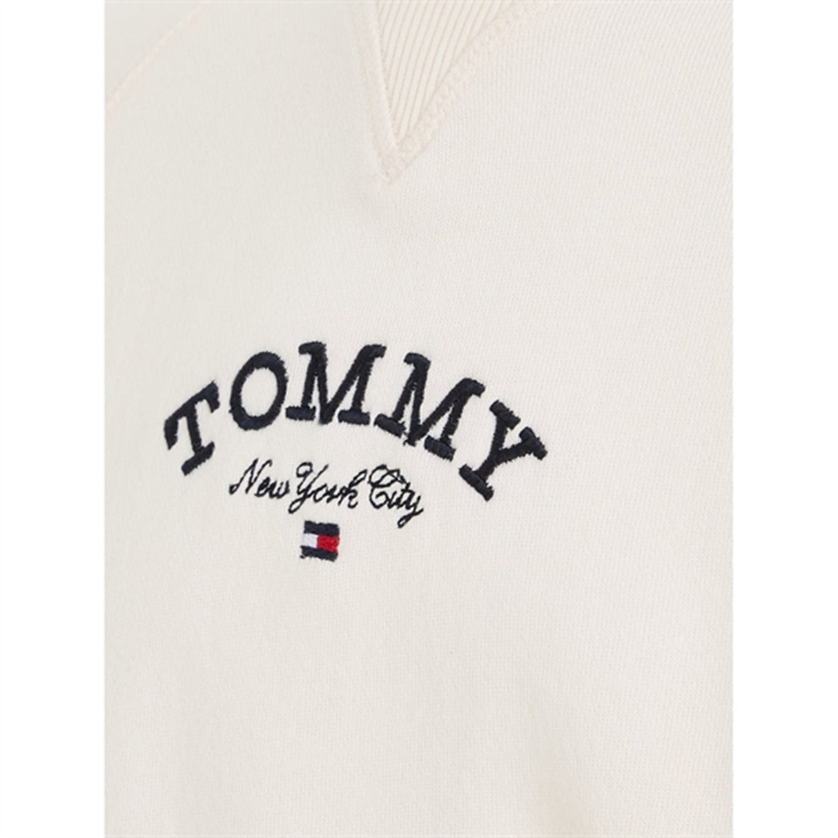Tommy Hilfiger Logo Crew Sweatshirt Ancient White 6