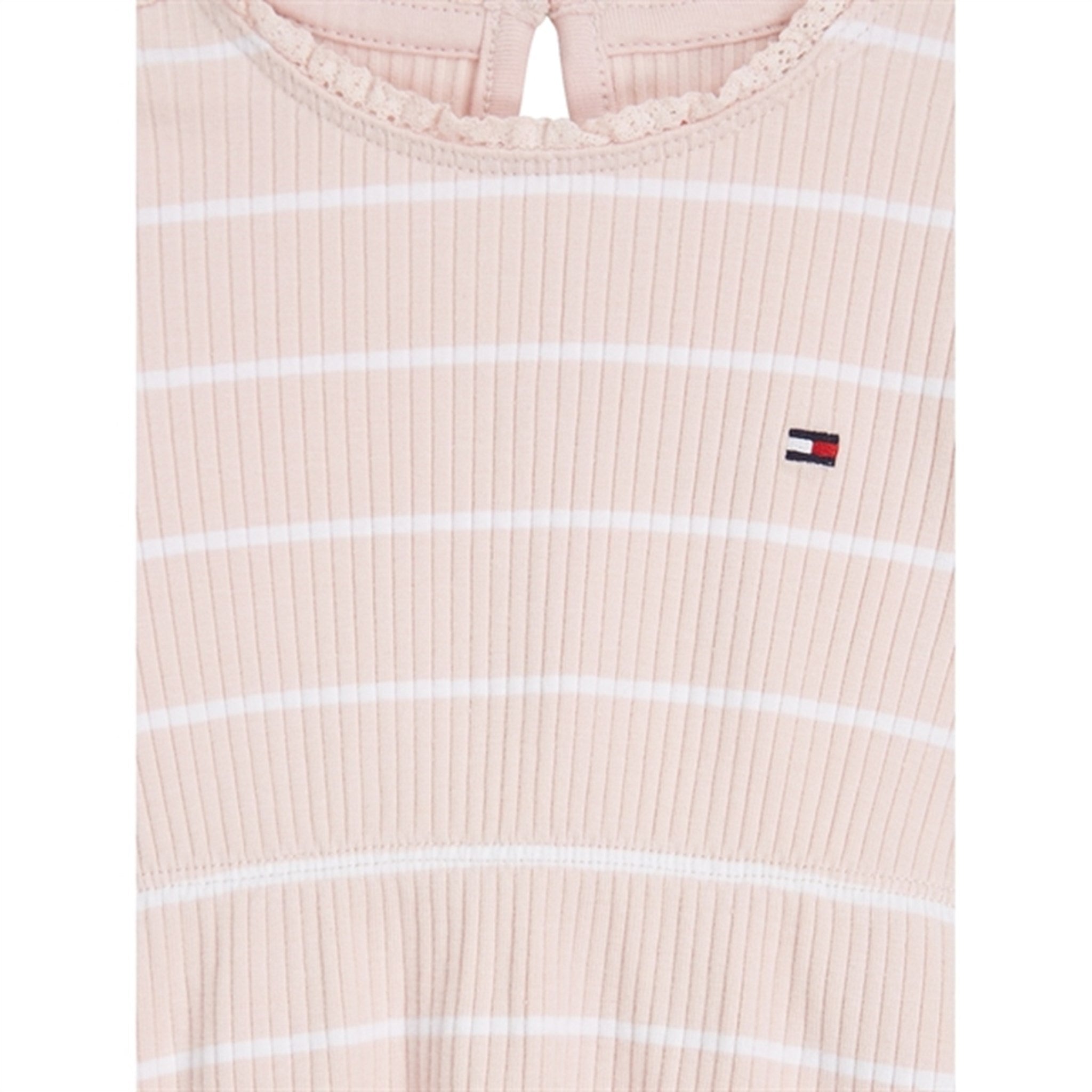 Tommy Hilfiger Baby Striped Rib Dress Whimsy Pink / White Stripe 2