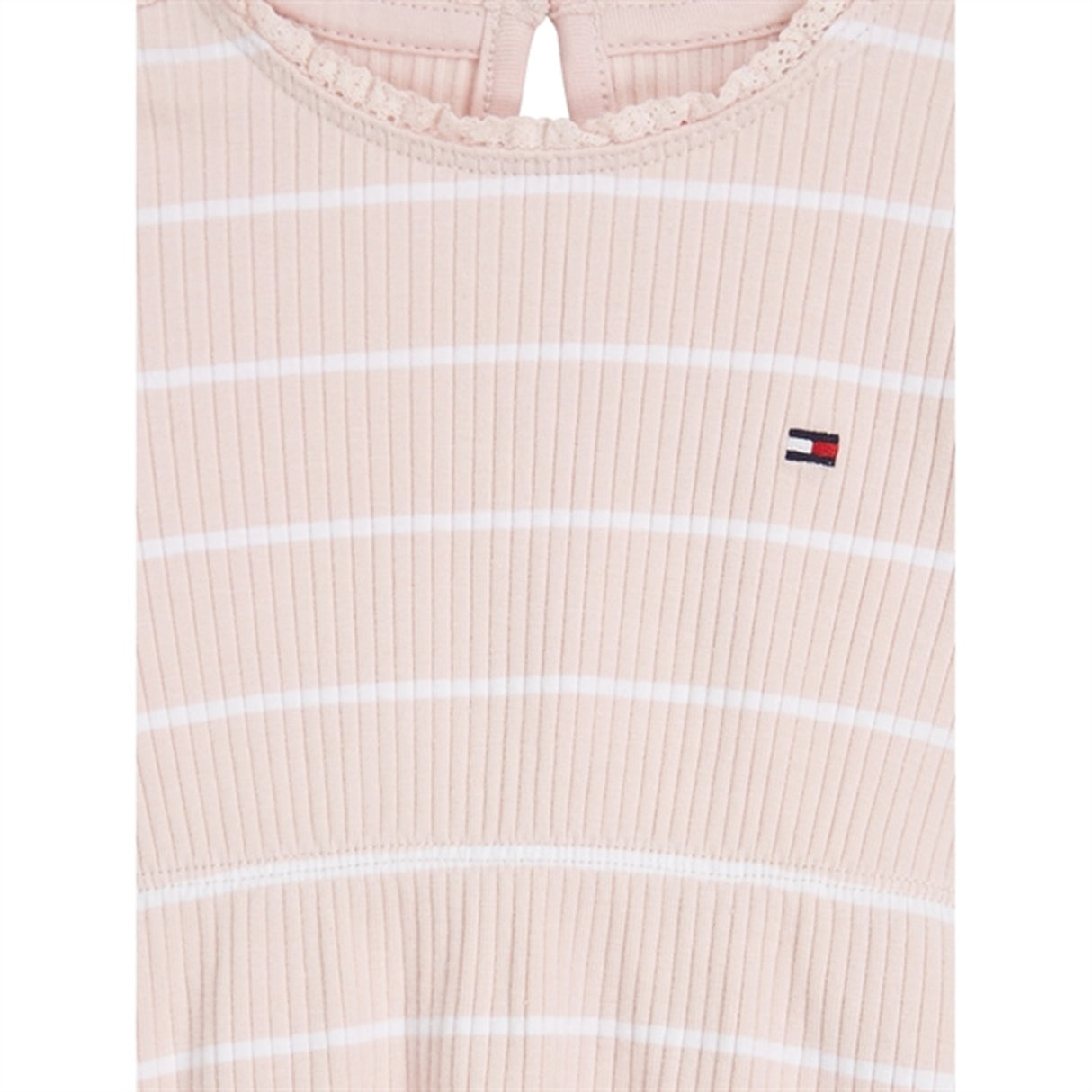 Tommy Hilfiger Baby Striped Rib Dress Whimsy Pink / White Stripe