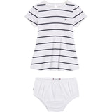 Tommy Hilfiger Baby Striped Rib Dress White / Desert Sky Stripe