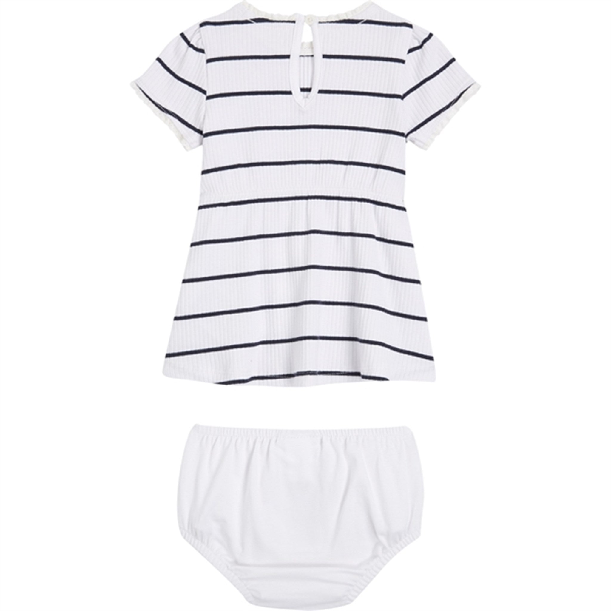 Tommy Hilfiger Baby Striped Rib Dress White / Desert Sky Stripe 3